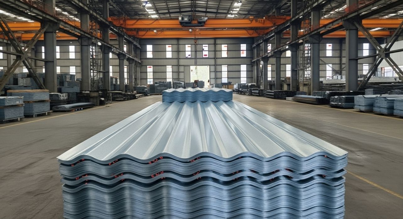 Trapez sac, metal kiremit ve kenet sac gibi farklı çatı kaplama malzemeleri