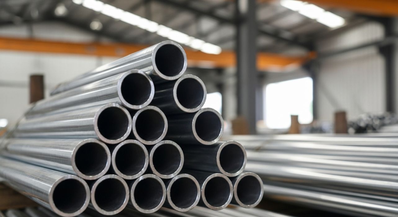 Çelik Boru ASTM Standartları Endüstriyel bir şantiyede kullanılan ASTM standartlı çelik borular