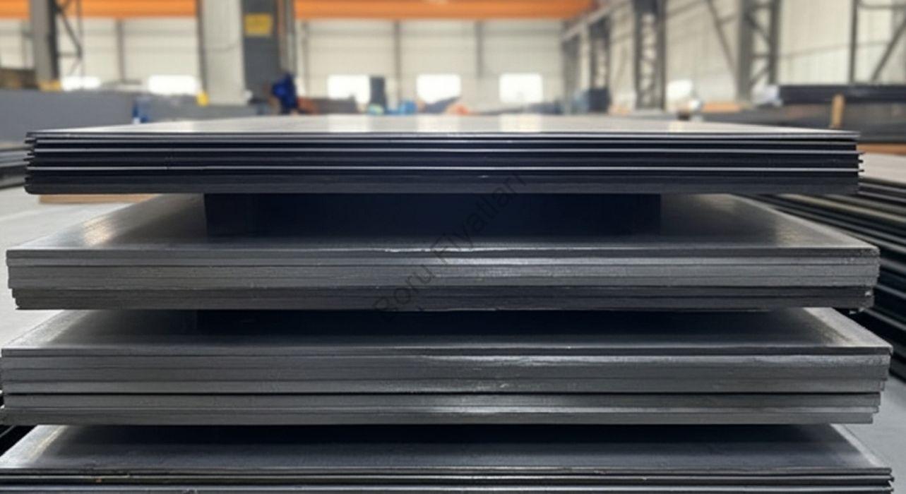 Stoktaki P265GH kazan sacı plakaları 1500x6000