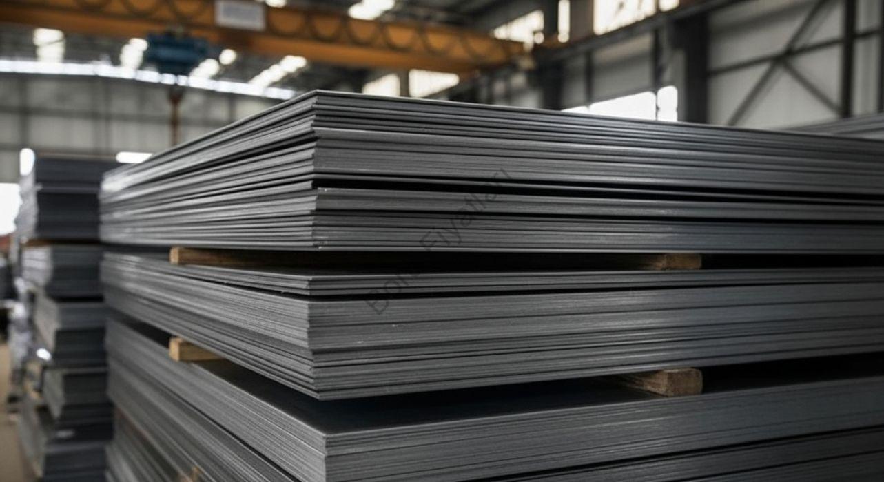 Endüstriyel bir kazanın imalatında kullanılan P235GH kalite sac plakalar