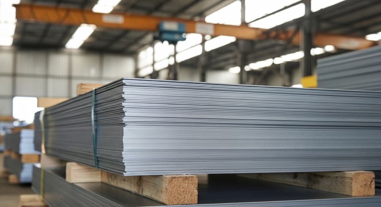 P355NL1 kalite kazan sacı levhalarının endüstriyel görünümü